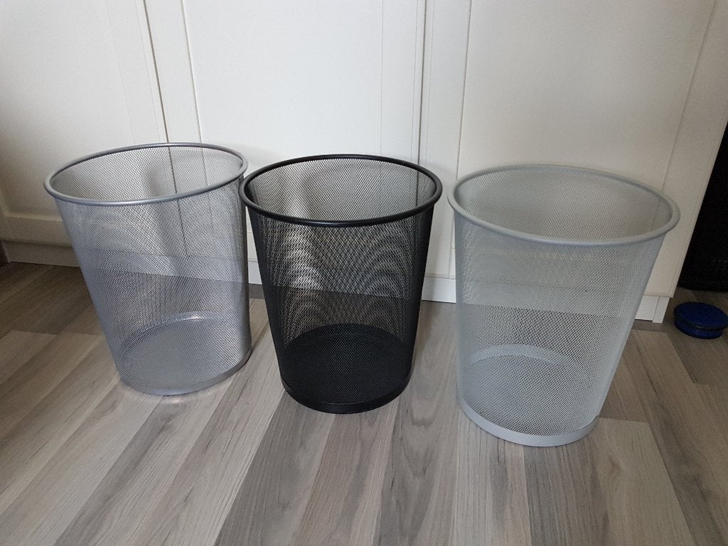 3x Ikea prullenmand in zeer goede staat, 40 liter of meer, Ophalen of Verzenden, Zo goed als nieuw, Metaal