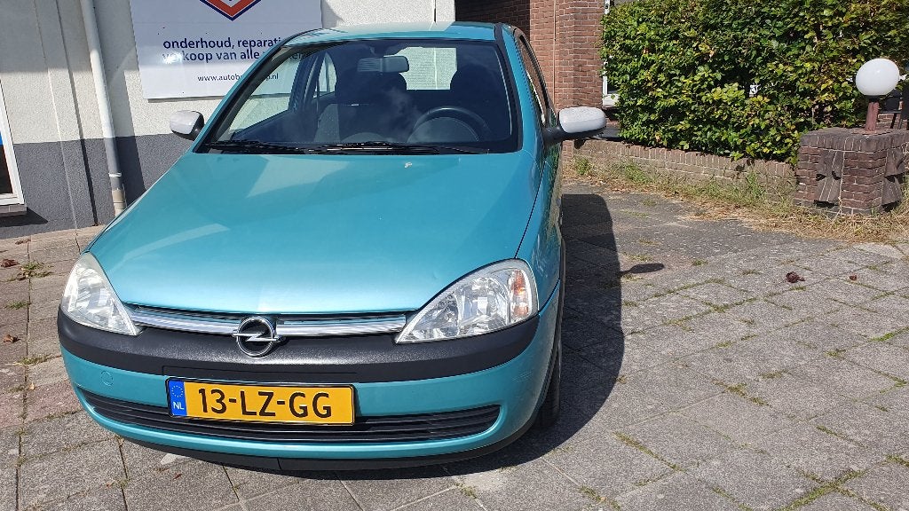 Opel Corsa 1.2 16V 3D 2003 Grijs, Auto's, Voorwielaandrijving, 74 pk, Metallic lak, Origineel Nederlands
