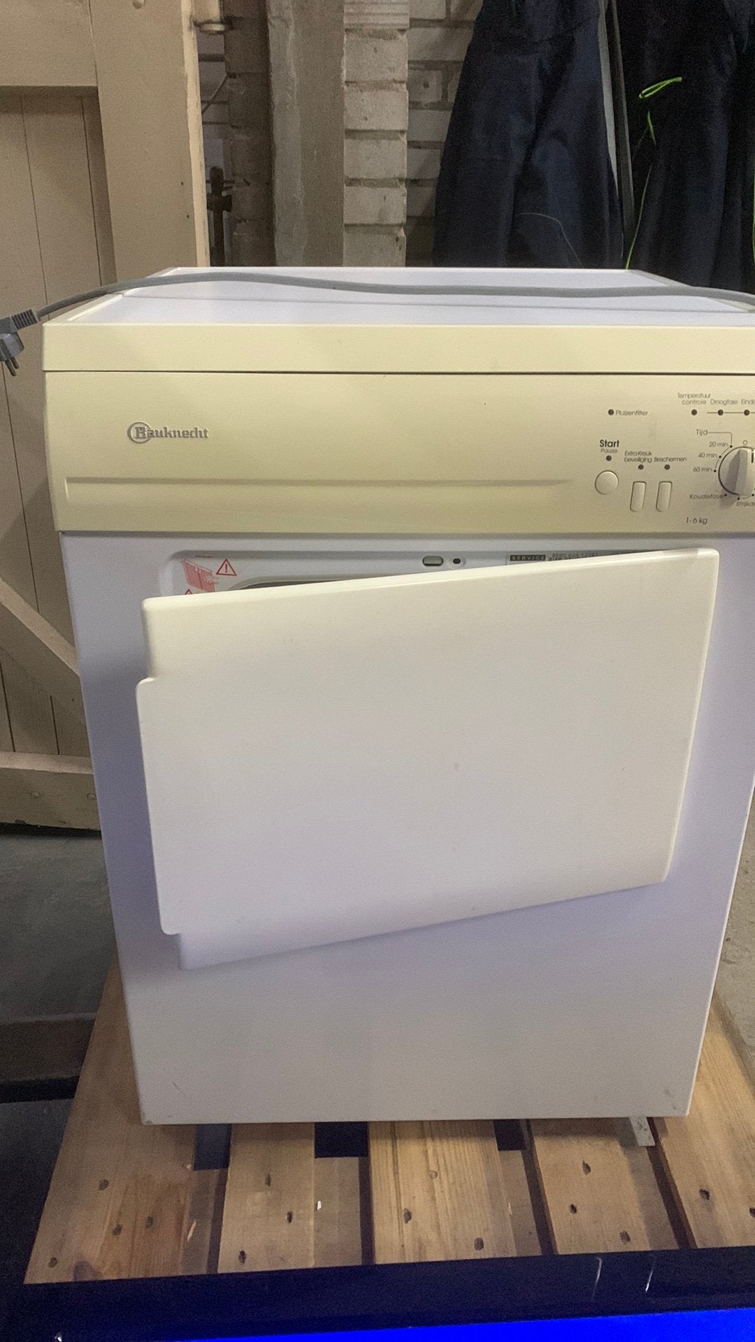 Wasdroger, Witgoed en Apparatuur, Ophalen, Gebruikt, Luchtafvoer, 85 tot 90 cm