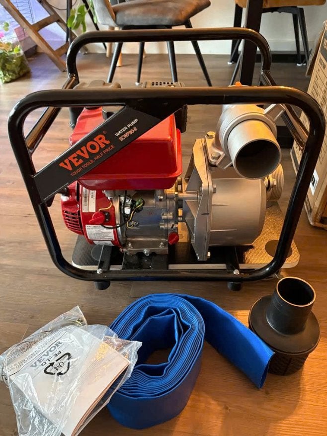 Nieuwe Benzine Waterpomp 4 Takt - Vevor SCWP80-II, Ophalen, Nieuw, Handmatig, Overige typen