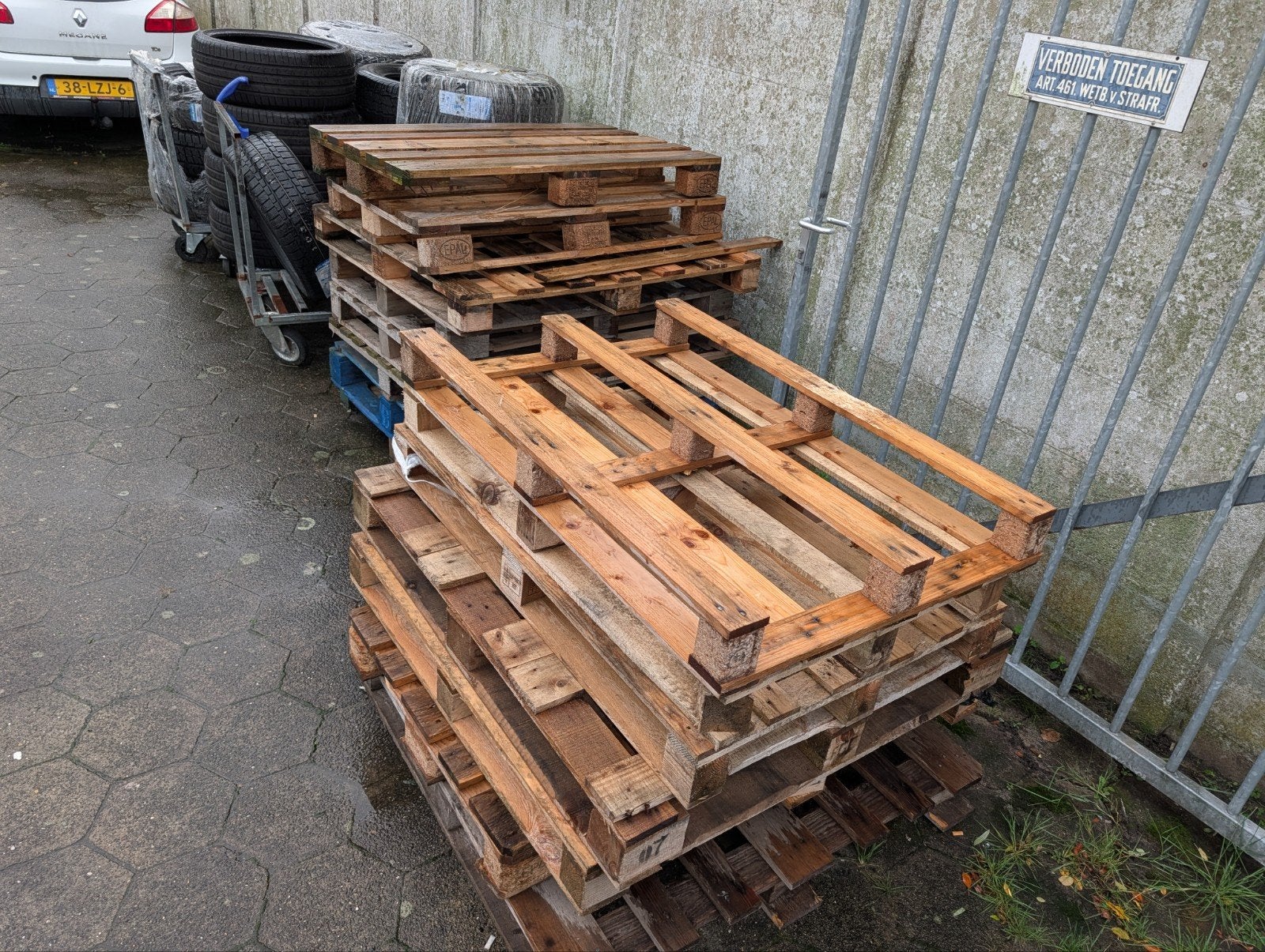 PALLETS, Ophalen of Verzenden, Overige houtsoorten, Minder dan 200 cm, Pallet