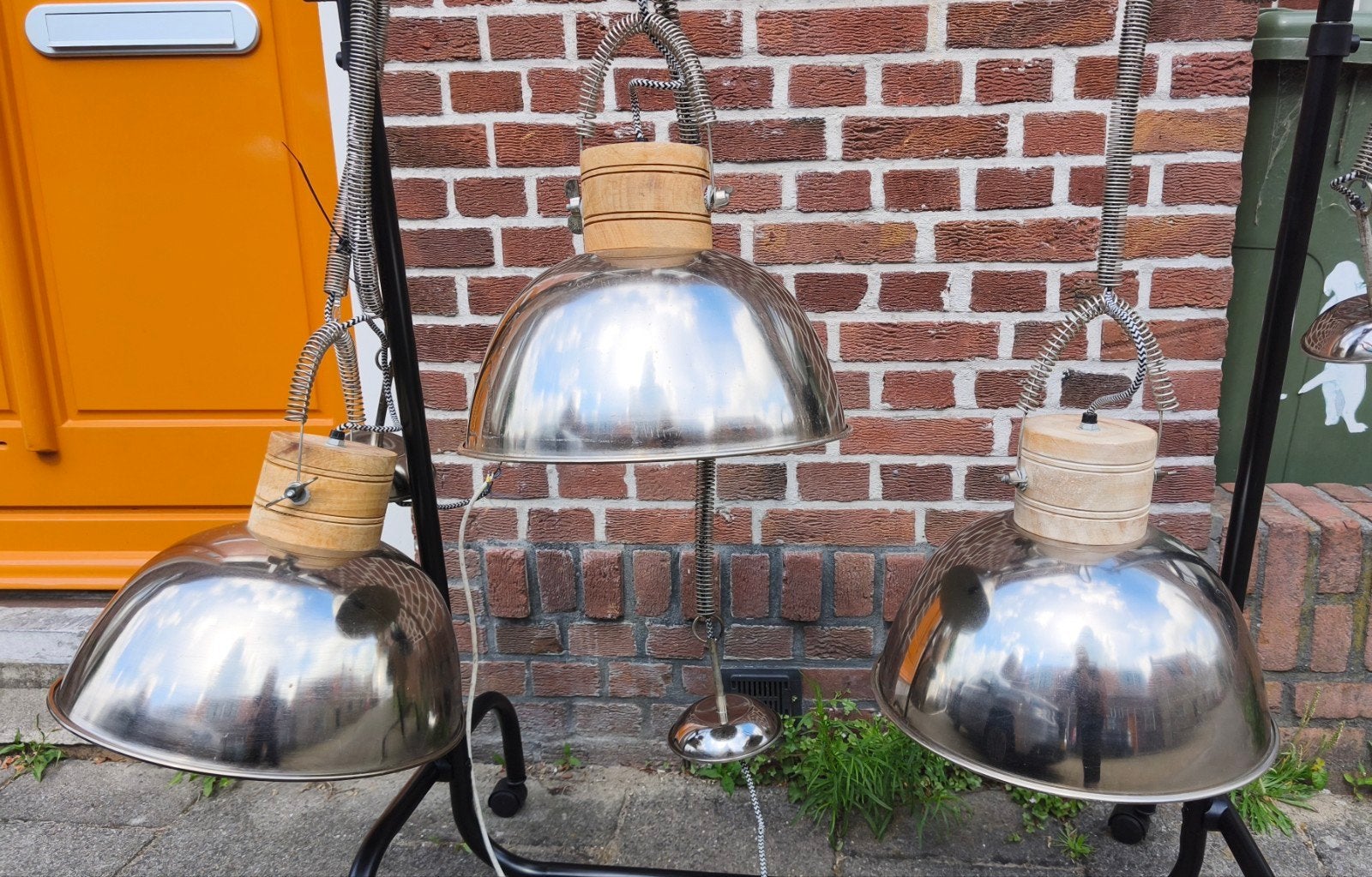 Set van 3 Industriële Lampen - industriële look, Ophalen, Minder dan 50 cm