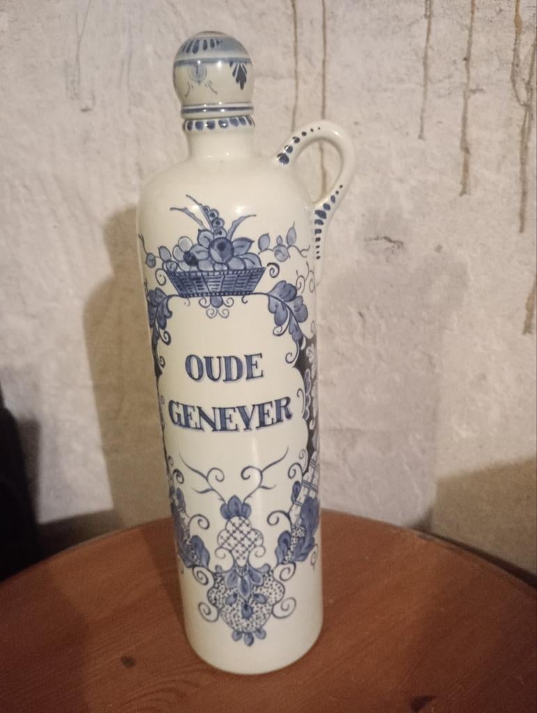 Delfts blauwe jenever kruik, Antiek en Kunst, Ophalen of Verzenden