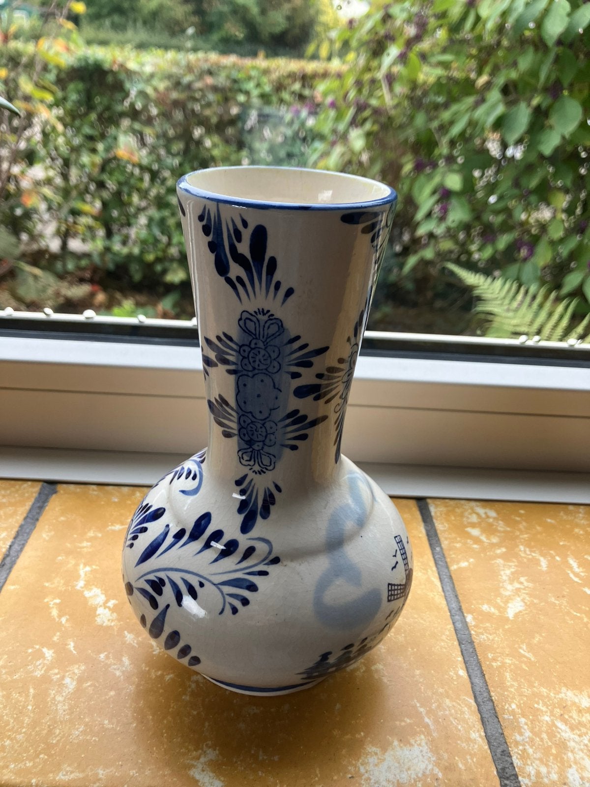 Leuk “ Delfts blauw “ geschilderd vaasje, Ophalen of Verzenden