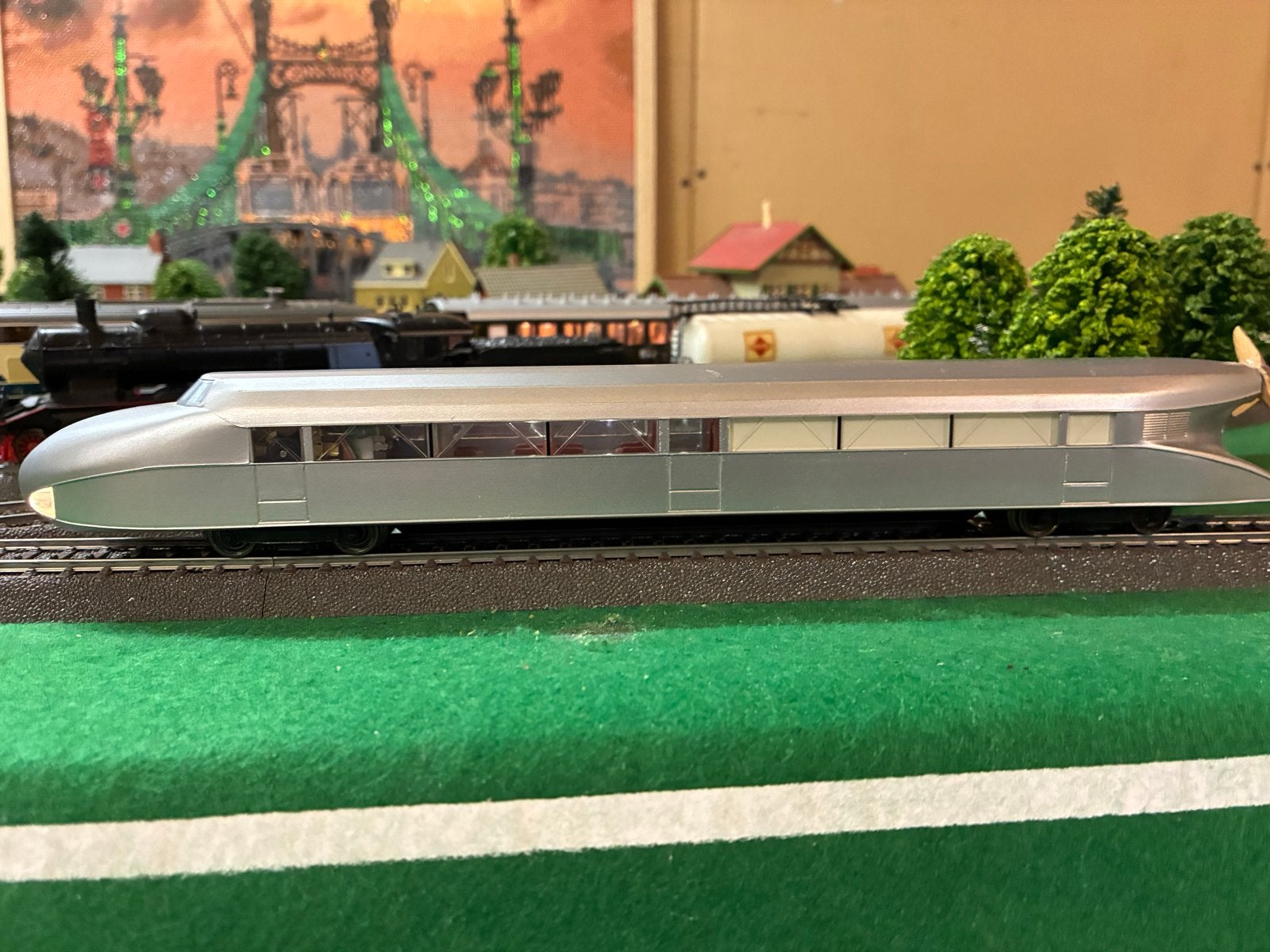 Märklin 37777 Schienenzeppelin MFX Sound Digitaal OVP, Wisselstroom, Locomotief, Ophalen of Verzenden, Zo goed als nieuw
