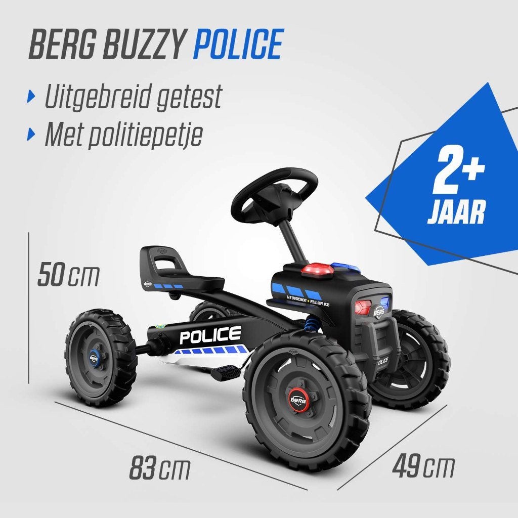 Berg Skelter Buzzy Police vanaf 2 tot 5 jaar – Zwart, ., Nieuw, Ophalen of Verzenden, .