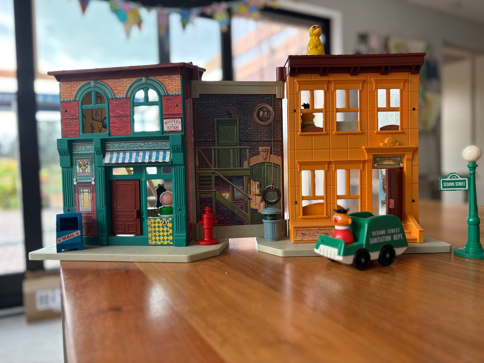 Vintage Sesamstraat huis 1984 compleet met poppen/meubels, Ophalen of Verzenden, Gebruikt, Jongen of Meisje