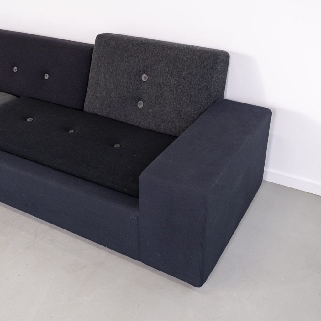 Vitra Polder Sofa XL Bank Zwart Stof, Niet ingevuld, Zo goed als nieuw, Niet ingevuld, Niet ingevuld