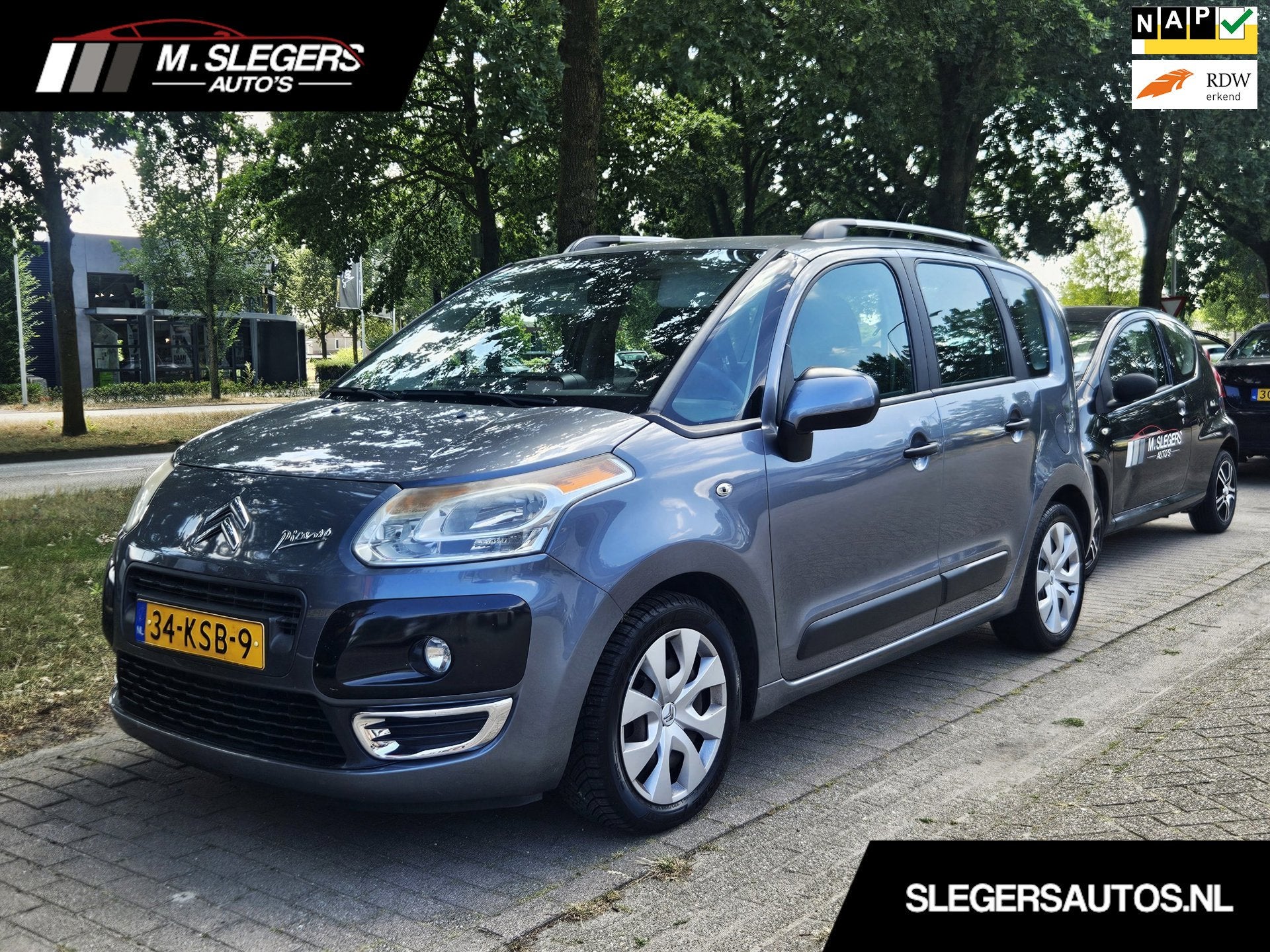 Citroen C3 Picasso 1.6 VTi Aura*Airco*Nieuwe APK*Zeer mooi!, Voorwielaandrijving, Euro 5, Gebruikt, 4 cilinders
