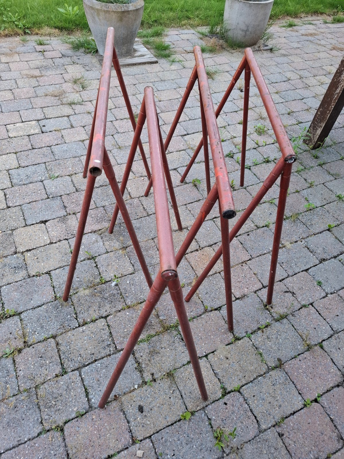 2x Schragen 70cm, 2x Schragen 90cm, Hoogte 75cm, Ophalen, Gebruikt, Overige typen, Minder dan 2 meter