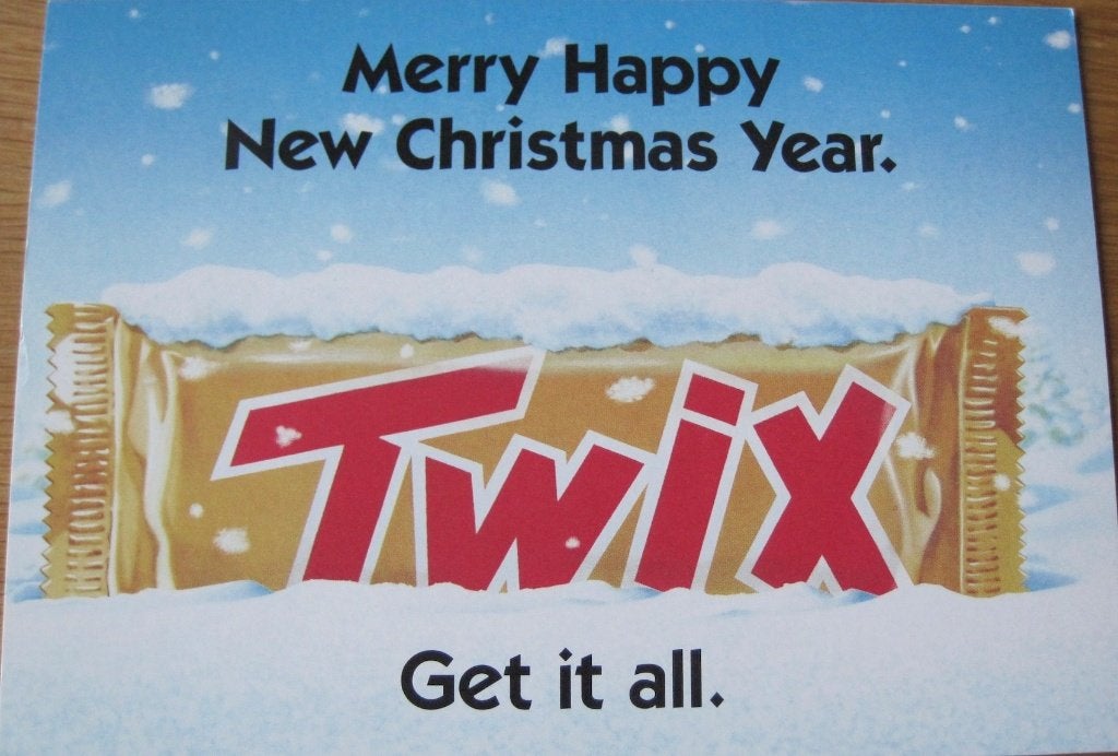Boomerang - Merry Christmas - Twix - nieuw, Verzamelen, Verzenden, 1980 tot heden, Ongelopen, Overige thema's