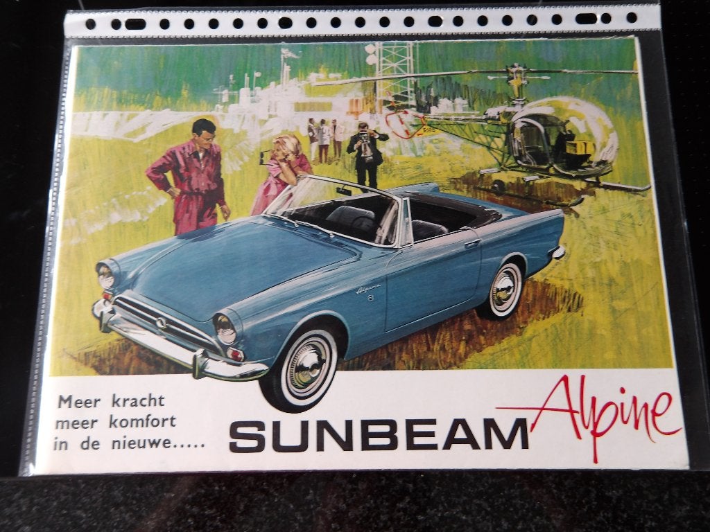 Sunbeam Alpine Autofolder NL  Meer Kracht, Meer Komfort, Ophalen of Verzenden, Zo goed als nieuw, Overige merken