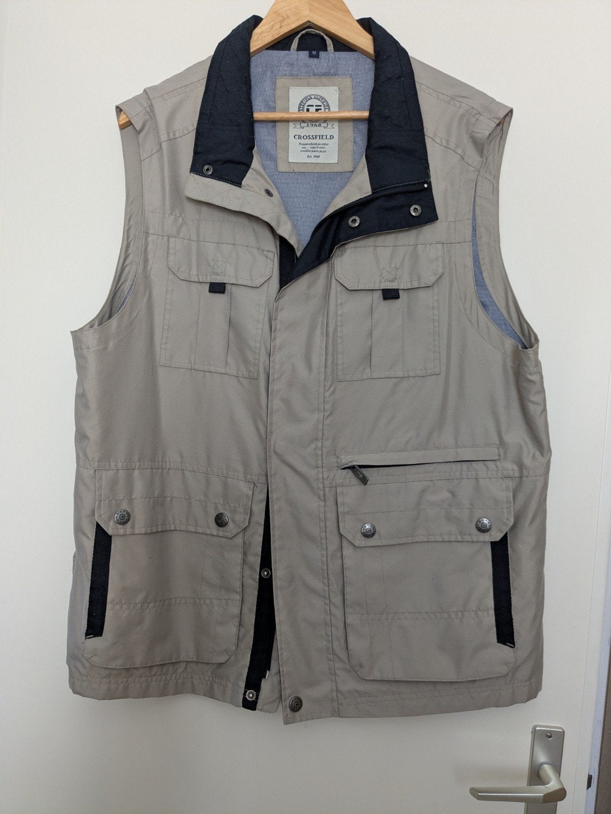 vest, Crossfield, Beige, Maat 56/58 (XL), Ophalen of Verzenden