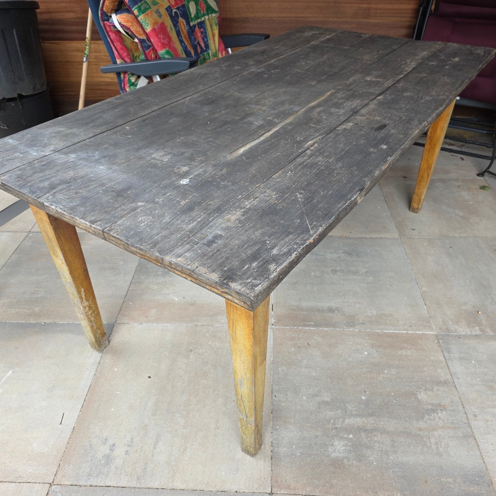 Gratis ophalen houten tafel, Ophalen, Gebruikt, 50 tot 100 cm, Vijf personen of meer