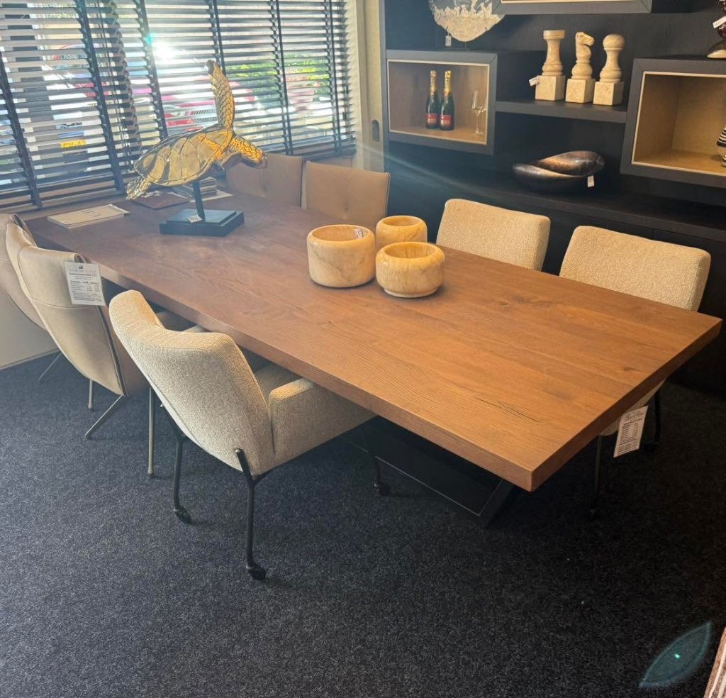 Grote Eiken Eettafel 300cm, Ophalen, Hertogensingel 97 Oss, 100 tot 150 cm, Eikenhout
