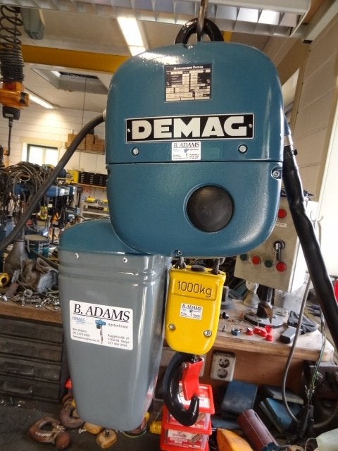 DEMAG ketting takel 1000 kg, Ophalen, Zo goed als nieuw, Elektrisch