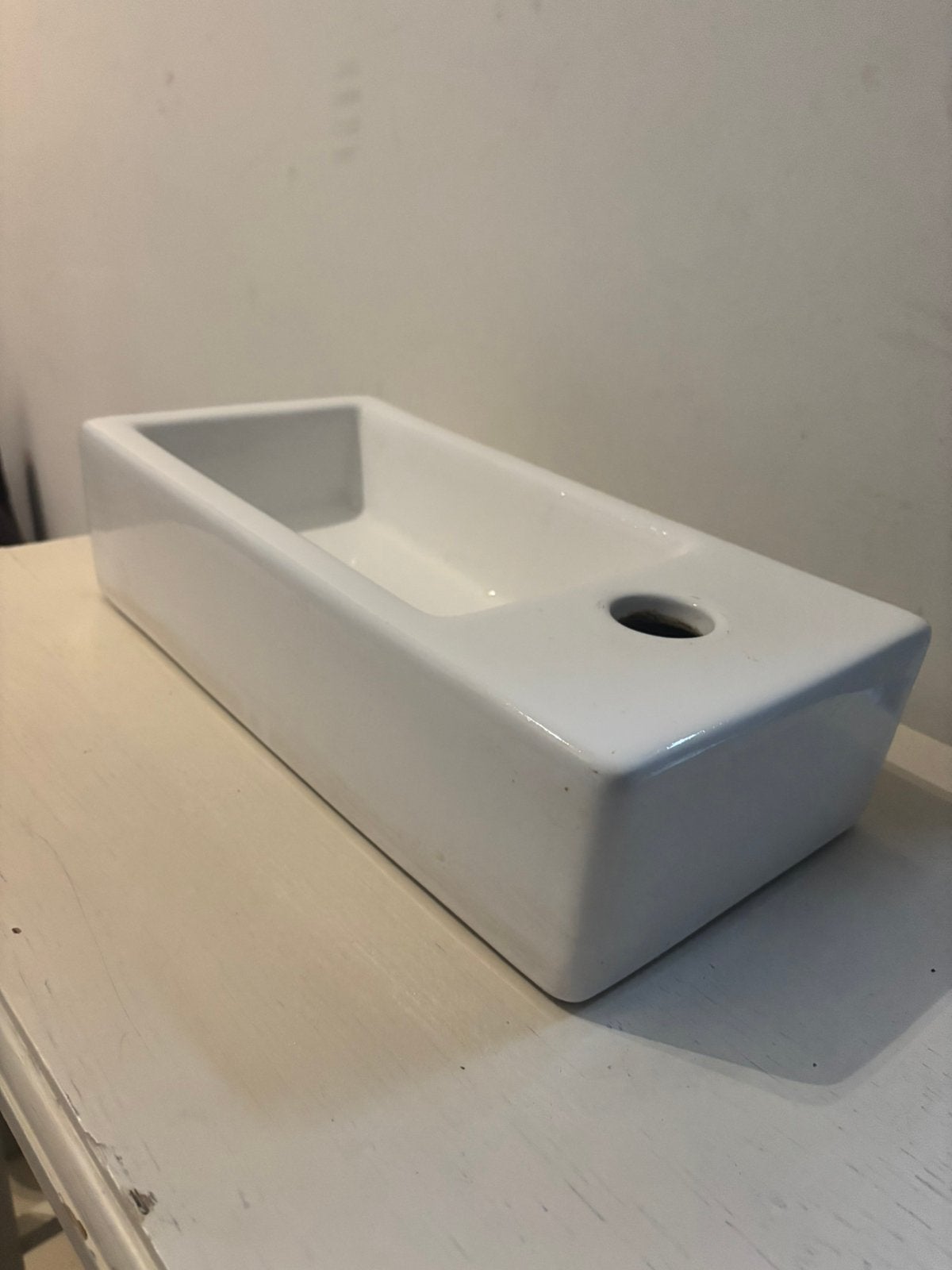 Kleine wasbak, Ophalen, Gebruikt