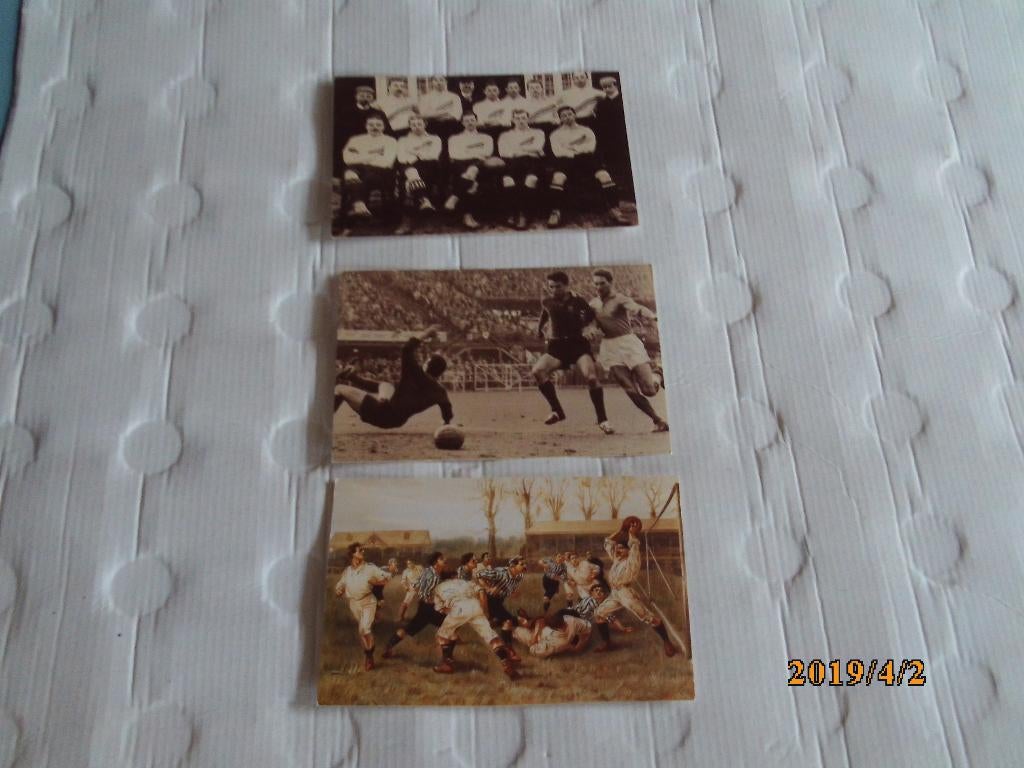 3 oude foto ansichtkaarten voetbal - knvb zeist, Ophalen of Verzenden, 1980 tot heden, Ongelopen