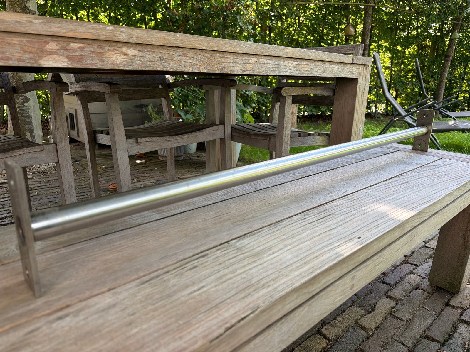 RVS Rekstokstang  duikelrek 120cm - Duurzaam en Robuust, Ophalen, Gebruikt