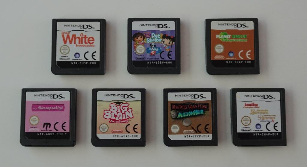 7 Nintendo DS Spellen, Ophalen, Overige genres, 1 speler, Zo goed als nieuw