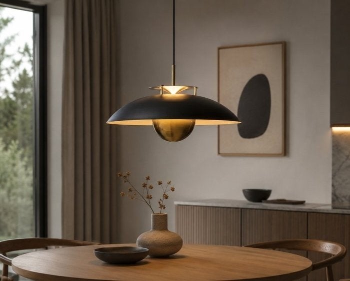 2x Halo Design Copenhagen Plafondlampen Ø46, Modern, Zwart, Nieuw, Ophalen of Verzenden
