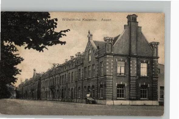 Assen Wilhelmna Kazerne, Verzenden, Voor 1920, Gelopen, Drenthe