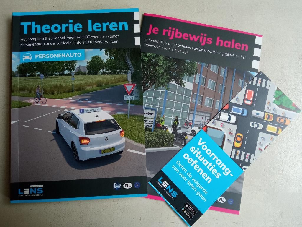 Theorie boek voor rijbewijs B., Ophalen of Verzenden, Zo goed als nieuw, Algemeen, LENS Verkeersleermiddelen
