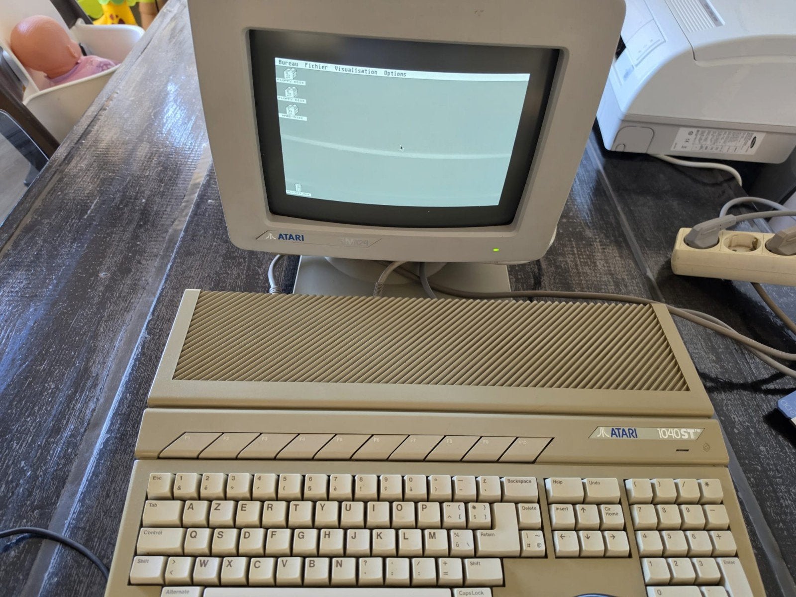 Atari 1040 st + atari sm124 monitor, Computers en Software, Ophalen of Verzenden, Atari
