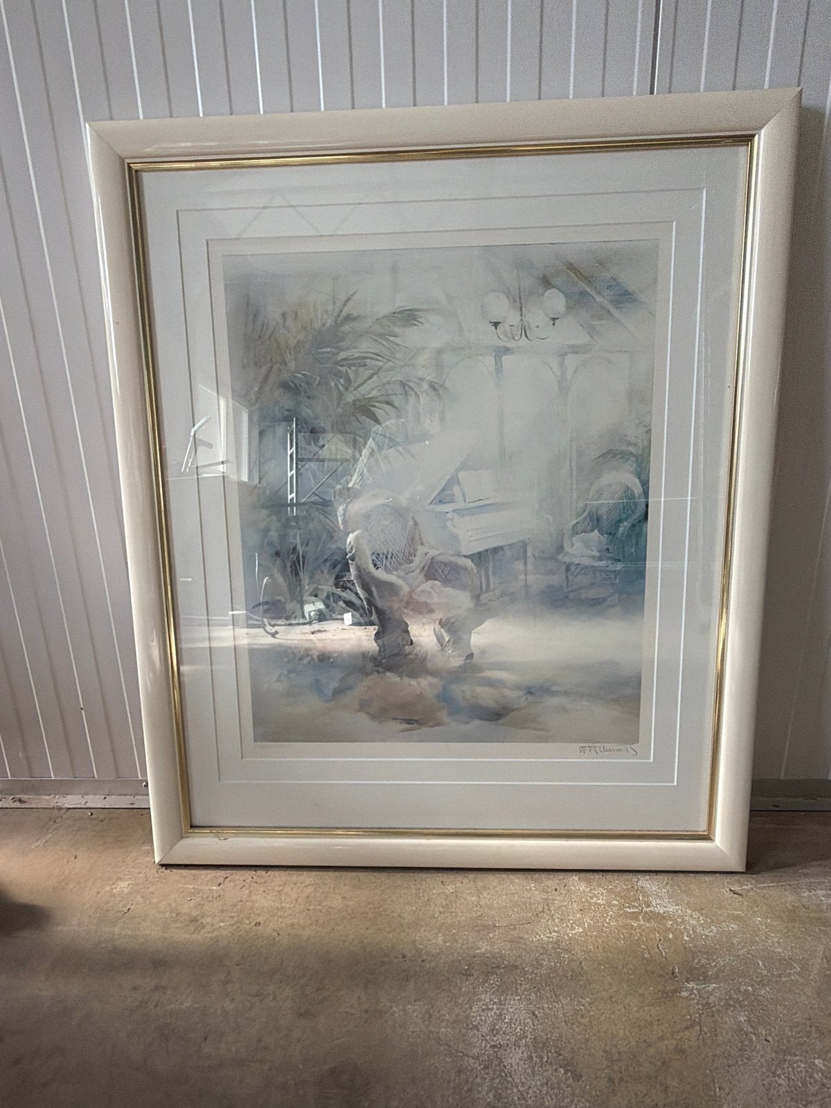 Gesigneerde print van W.Haenraets  in lijst, Ophalen, Overig onderwerp, Papier/karton, Achter glas