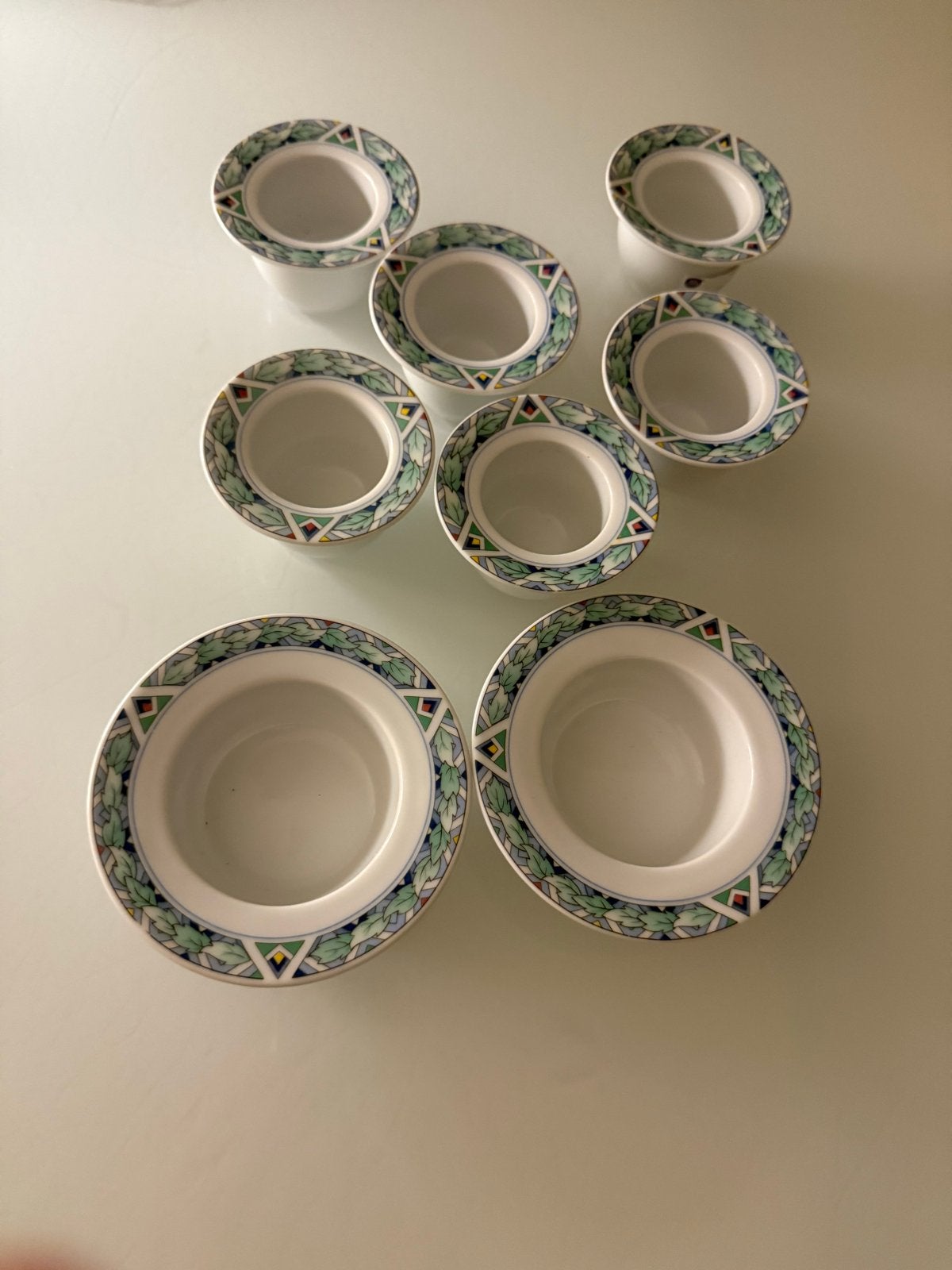 Potjes en eierdoppen van Arzberg, Klassiek, Ophalen of Verzenden, Porselein, Schaal of Schalen