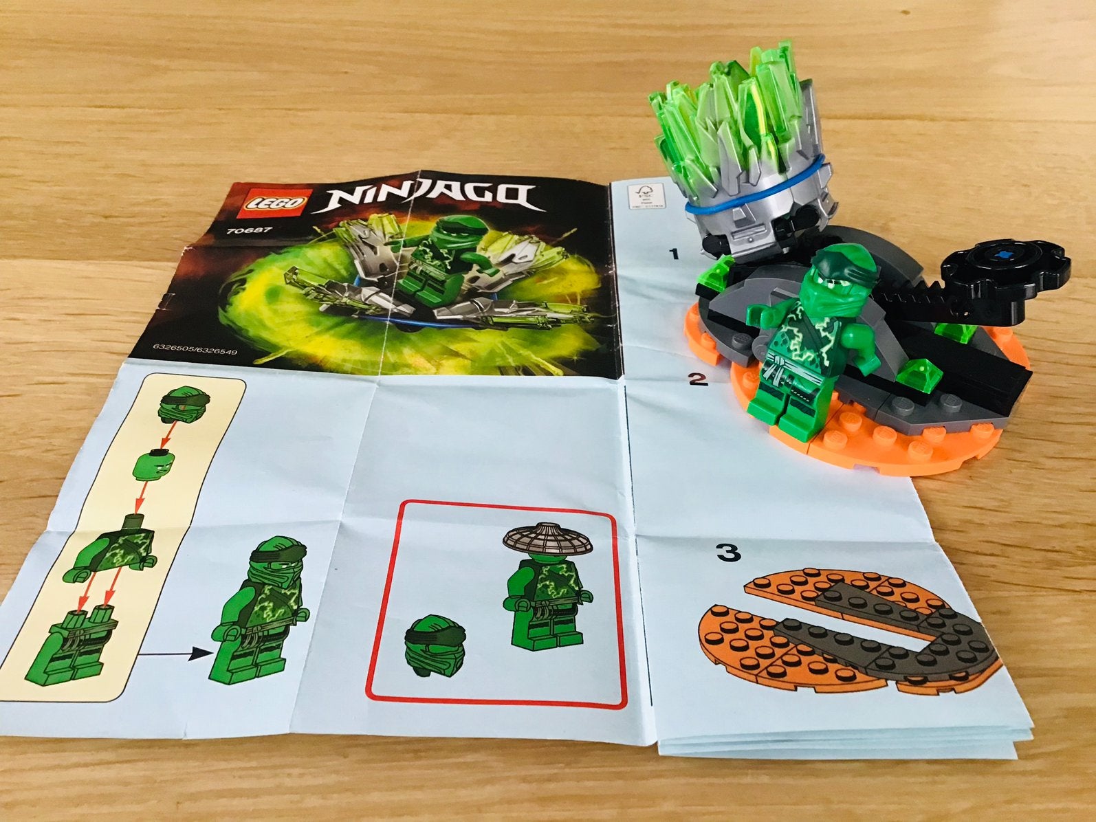 LEGO Ninjago 70687, Spinjitzu Burst Lloyd, ZGAN, Lego, Ophalen of Verzenden, Inclusief instructies, Zo goed als nieuw