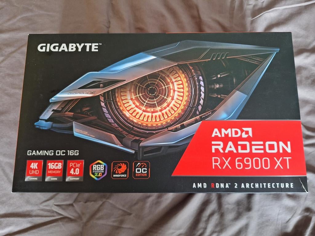 GIGABYTE AMD Radeon RX 6900 XT GAMING OC 16G Videokaart, Computers en Software, Videokaarten, AMD, GDDR6, PCI-Express 4, Ophalen of Verzenden