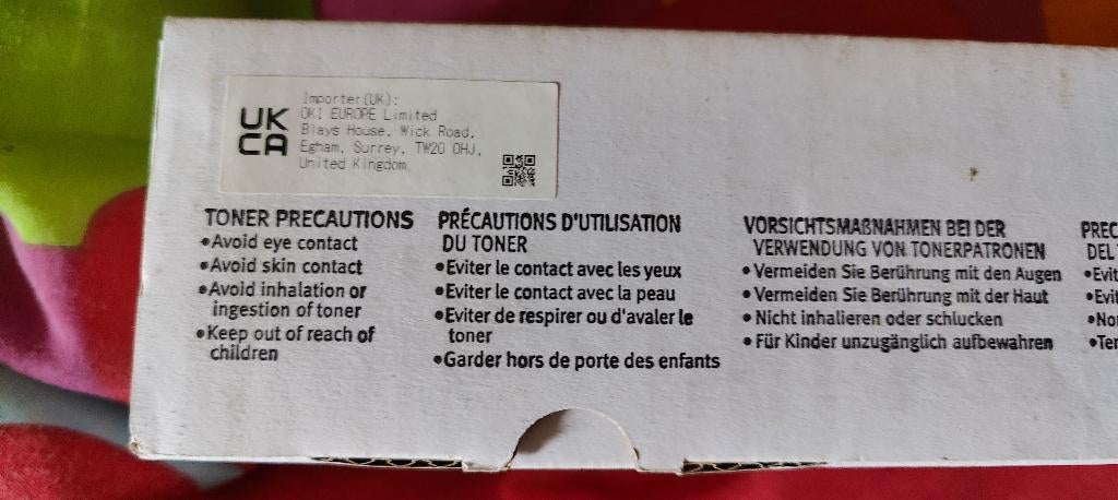 OKI 45807106 Toner Zwart Origineel Gesealed/Nieuw, Computers en Software, Printers, Printer, Nieuw, Ophalen of Verzenden, Zwart-en-wit printen