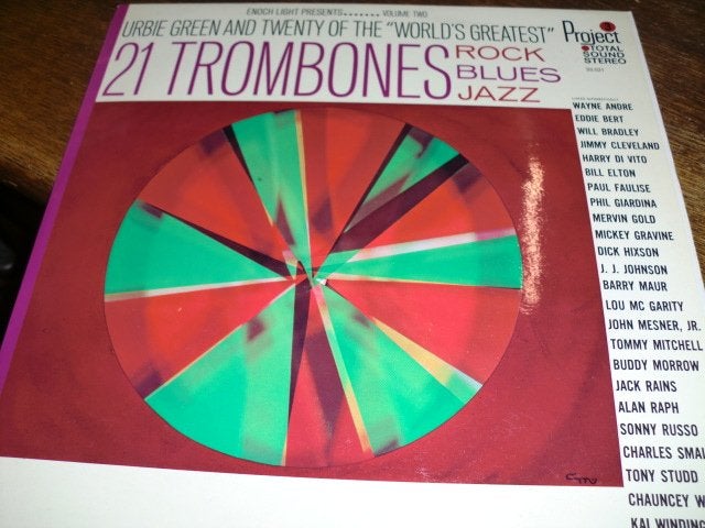 Urbie Green  21 Trombones Project 3 Total Sound ‎ LP  1968, LP, Ophalen of Verzenden, Zo goed als nieuw, 12 inch