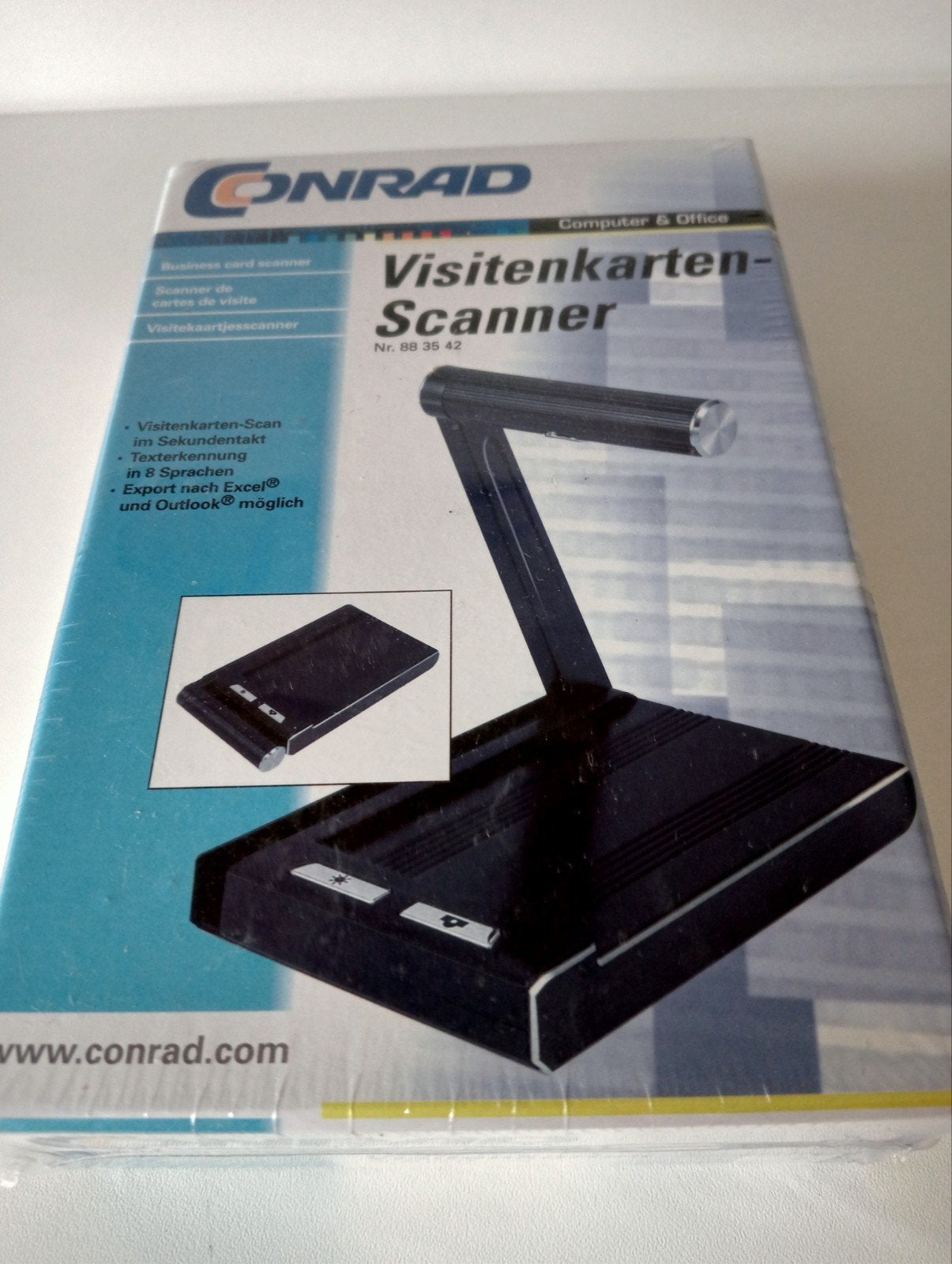 Conrad Visitekaartjesscanner - Nieuw in doos, Computers en Software, Scanners, Conrad, Overige typen, Nieuw, Ophalen of Verzenden