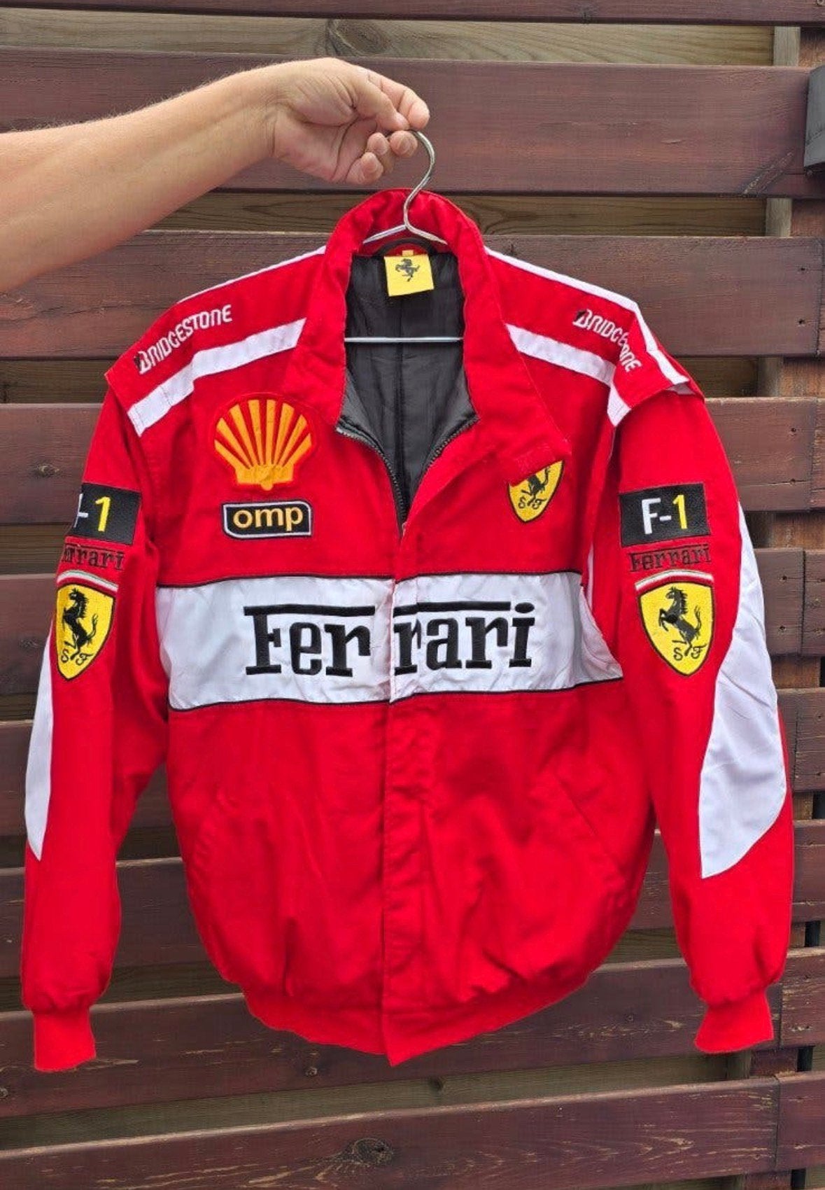 Ferrari Racing Jas Maat XL, Ophalen of Verzenden, Zo goed als nieuw, Maat 56/58 (XL), Rood