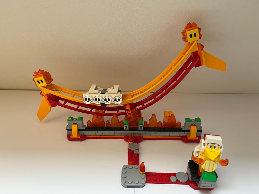 Lego supermario 71416, rit over lavagolven, Ophalen of Verzenden, Zo goed als nieuw