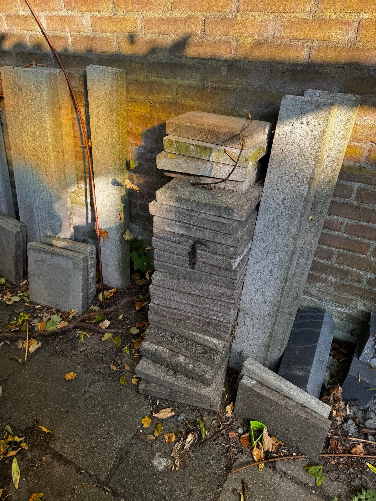 Gebruikte stoeltegels en klinkers, Ophalen, Gebruikt, 10 m² of meer, Beton