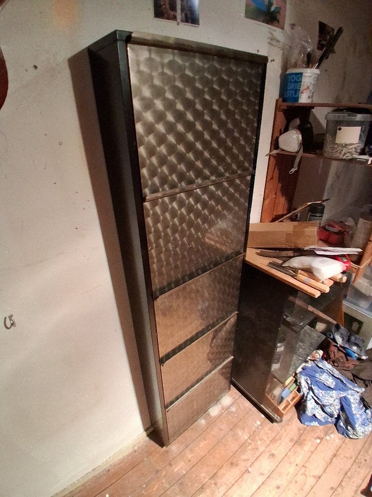 Metalen schoenen kast, Ophalen, Gebruikt