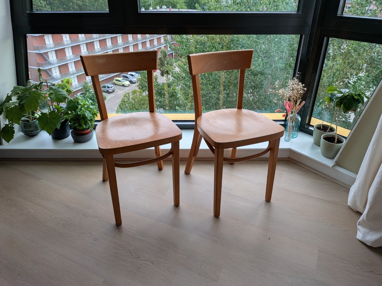 Vintage IKEA Jussi stoelen (set van 2), Ophalen, Gebruikt, Twee, Bruin