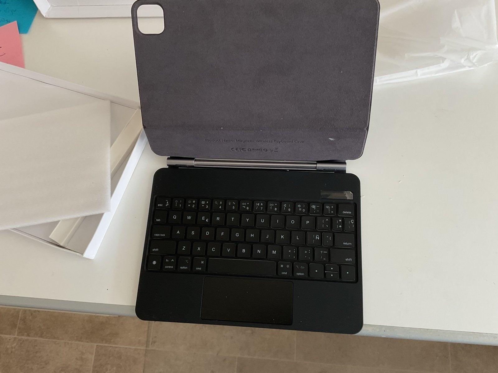 Draadloos toetsenbord met hoes voor tablet, Computers en Software, Ophalen, Gebruikt, Draadloze ontvanger, Draadloos