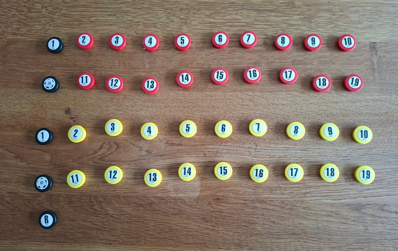 41x Tactiekbord magneetjes sport magneet bord nieuw 2,5 cm, Ophalen of Verzenden, Nieuw