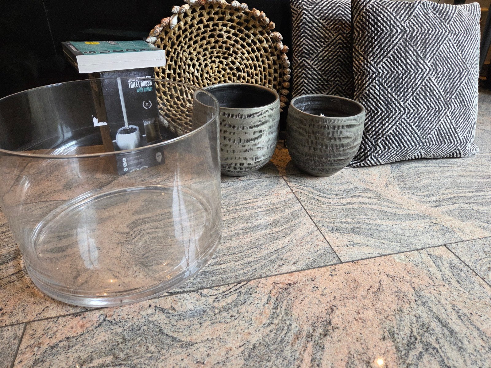 Diversen, woonaccessoires, alles puntgaaf, Ophalen, Inclusief binnenkussen, Zwart, Rond