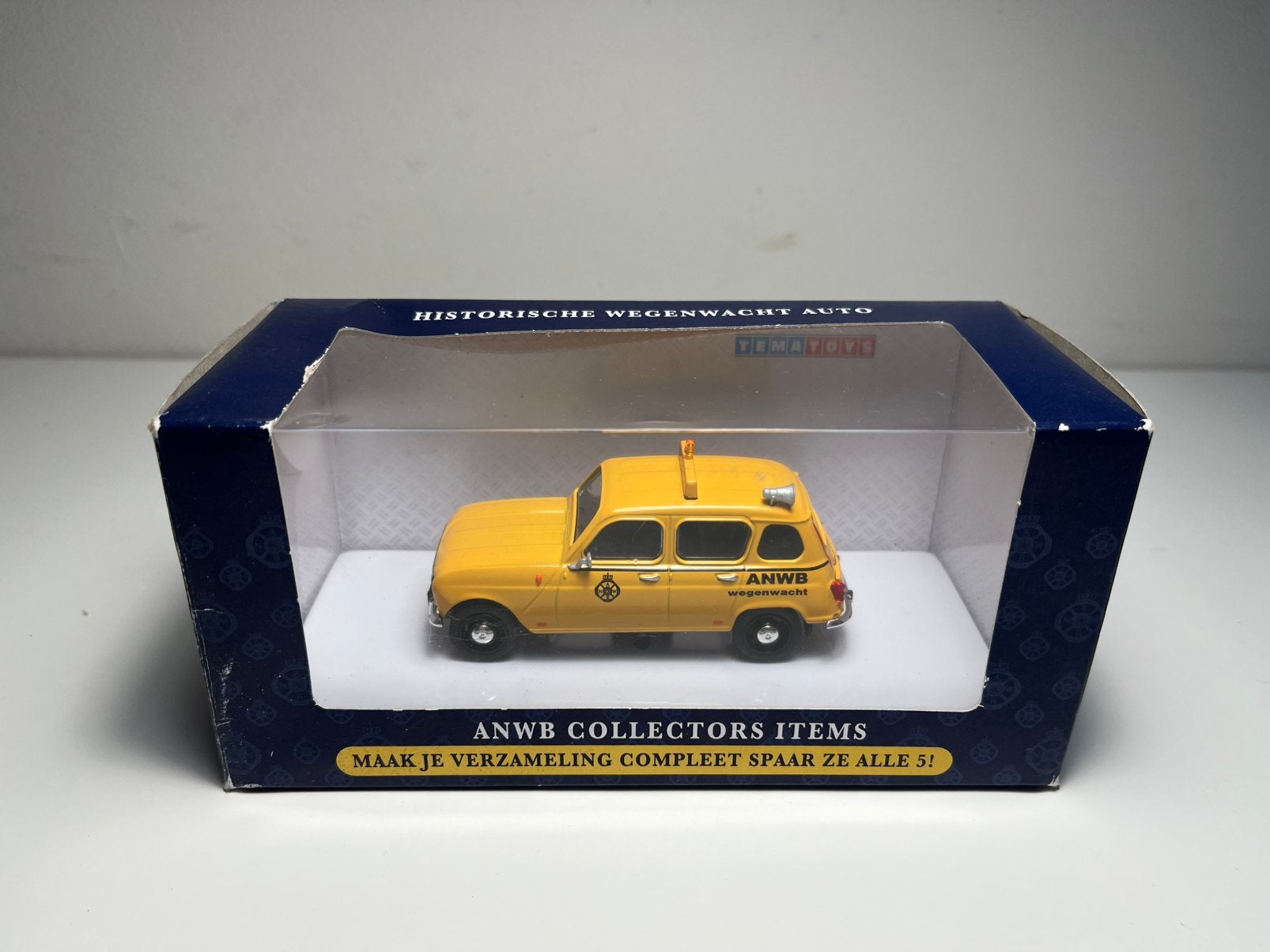 Tema Toys - Renault 4 ANWB - Schaal 1:43, Ophalen of Verzenden, Zo goed als nieuw, Auto, Overige merken