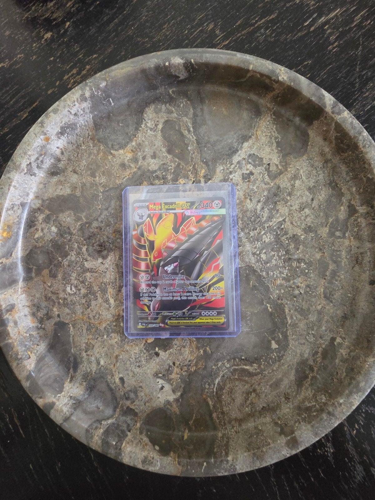 Mega Excadrill EX 940 Pokémon kaart, Ophalen of Verzenden, Zo goed als nieuw, Losse kaart