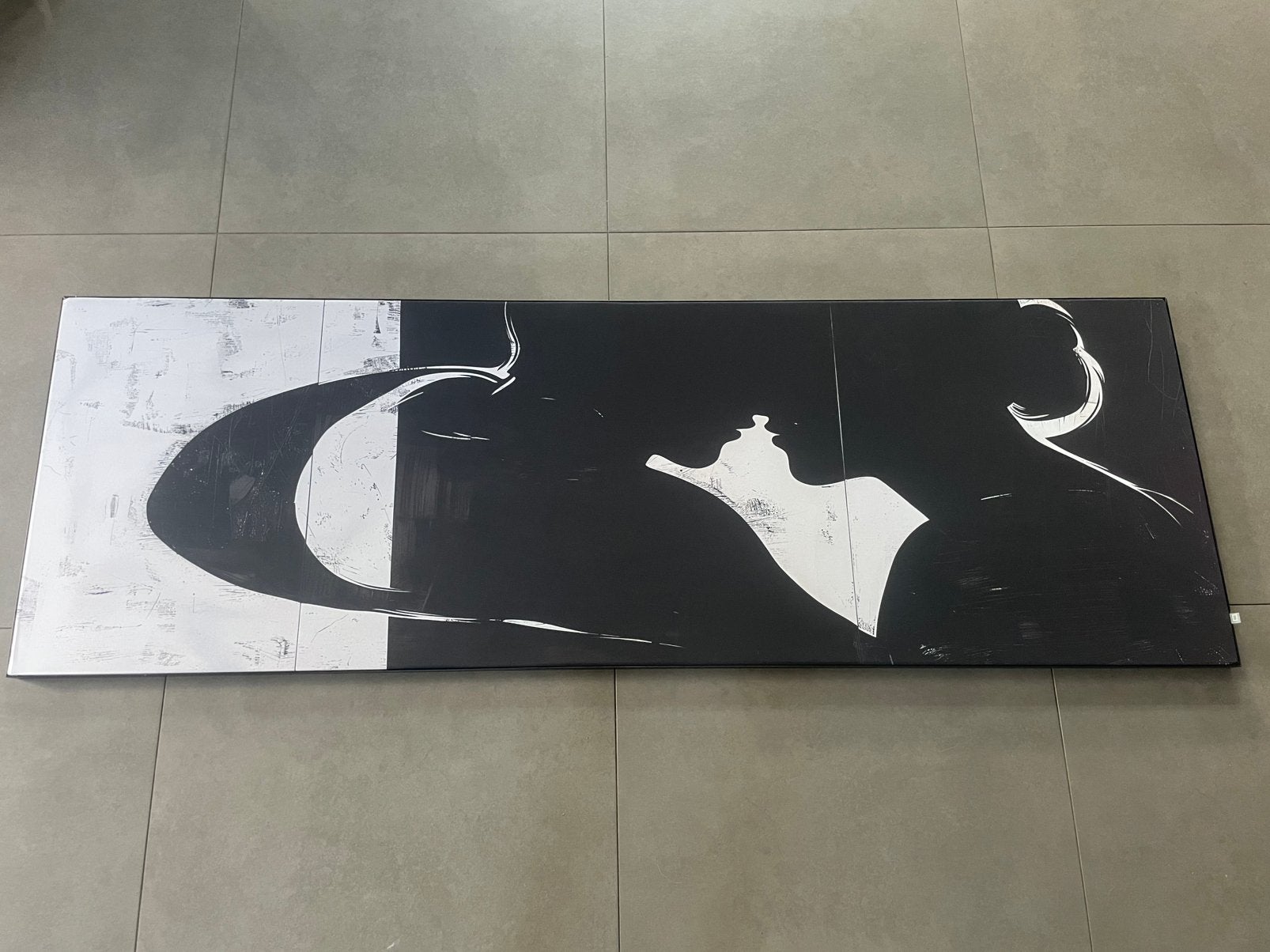 Frame en Doek ‘werk aan de muur’, Ophalen of Verzenden, Nieuw, 125 cm of meer, Schilderij