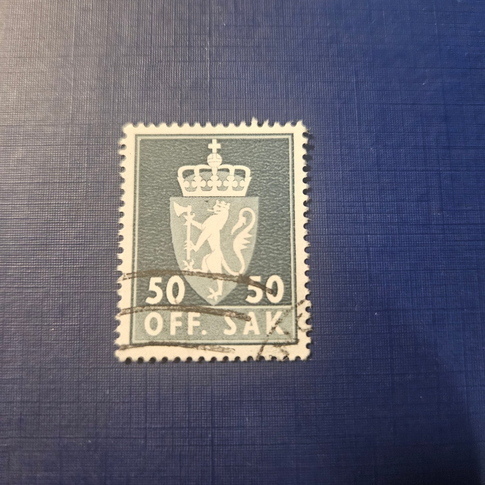 Noorwegen dienst nr 91, Postzegels en Munten, Postzegels | Europa | Scandinavië, Ophalen of Verzenden, Noorwegen, Gestempeld