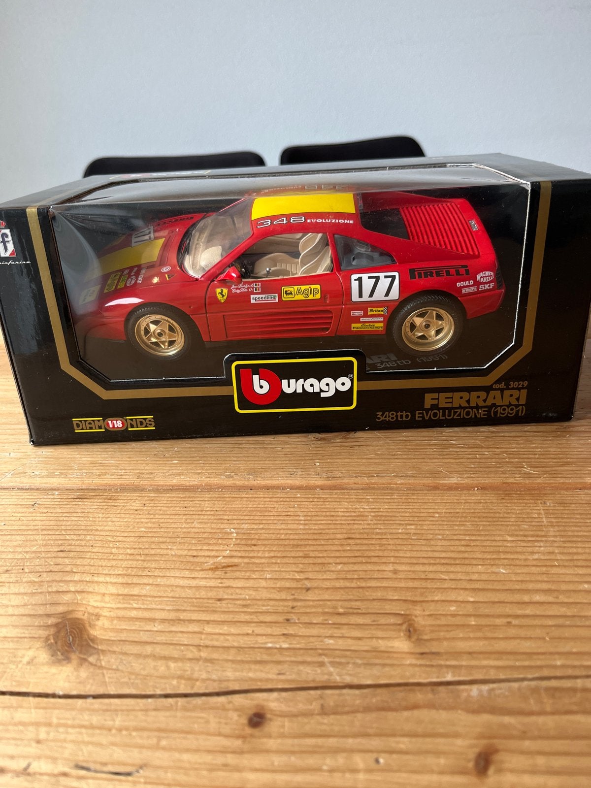 Burago Ferrari 348tb Evoluzione (1991) - Schaal 1:18, Ophalen of Verzenden, Nieuw, Auto, Bburago