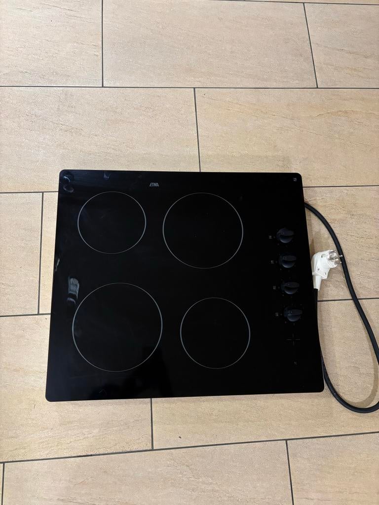 Etna keramische kookplaat - 4 zones, Gebruikt, Keramisch, Inbouw, 4 kookzones