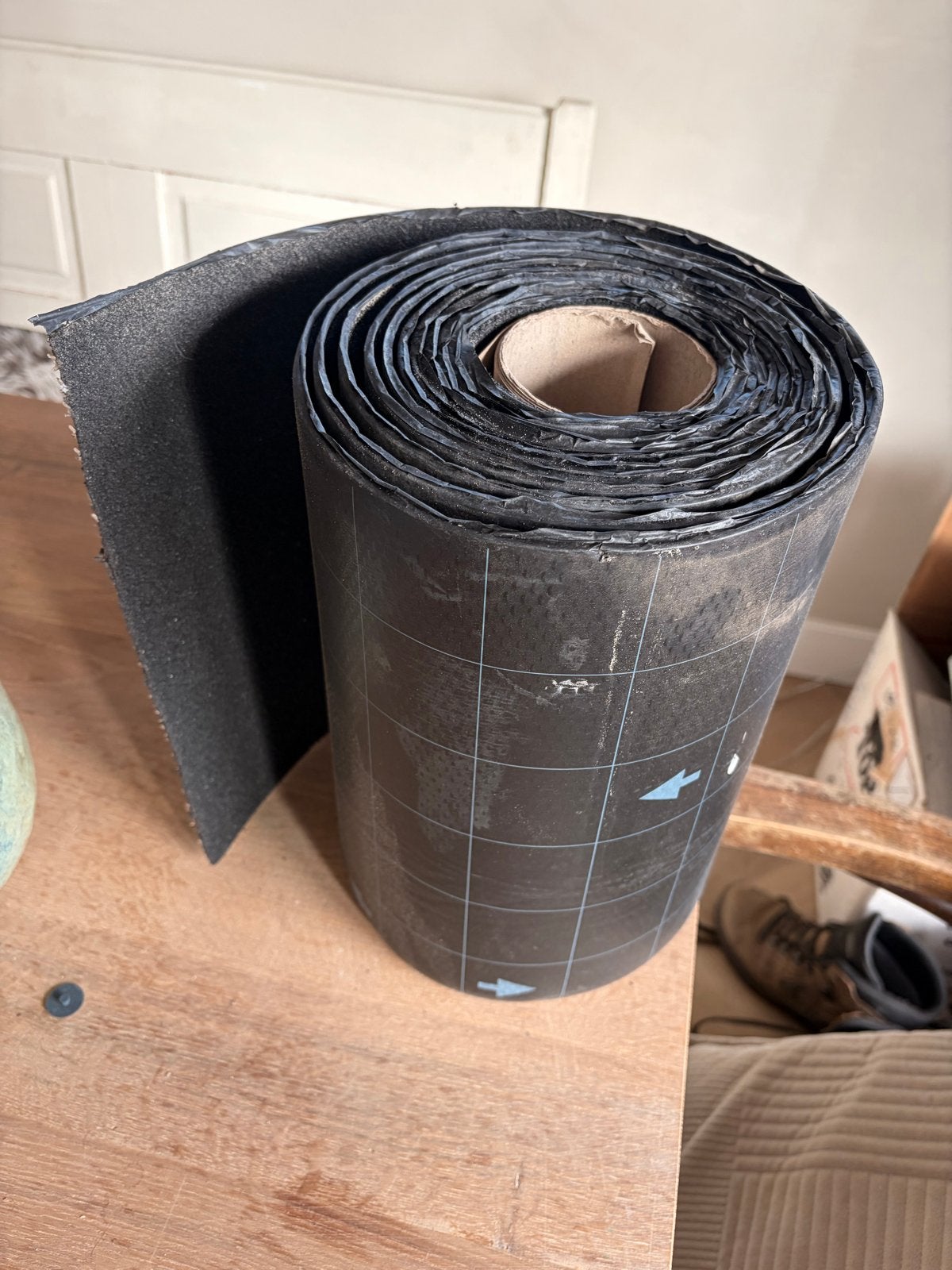 Ubbink Ubiflex loodvervanger 7-7,5m x 30cm, Ophalen, Overige materialen, Gebruikt, Zwart